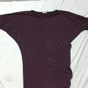 Conservative dark purple dress